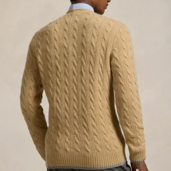 Cardigans|Knitwear|Dr. Martens Polo Ralph Lauren Cable-Knit Cotton V-Neck Cardigan - M