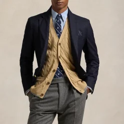 Cardigans|Knitwear|Dr. Martens Polo Ralph Lauren Cable-Knit Cotton V-Neck Cardigan - M