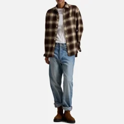 Shirts And Blouses|Dr. Martens Polo Ralph Lauren Checked Cotton-Flannel Shirt - UK 6