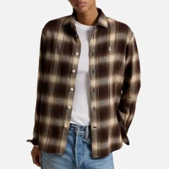 Shirts And Blouses|Dr. Martens Polo Ralph Lauren Checked Cotton-Flannel Shirt - UK 6