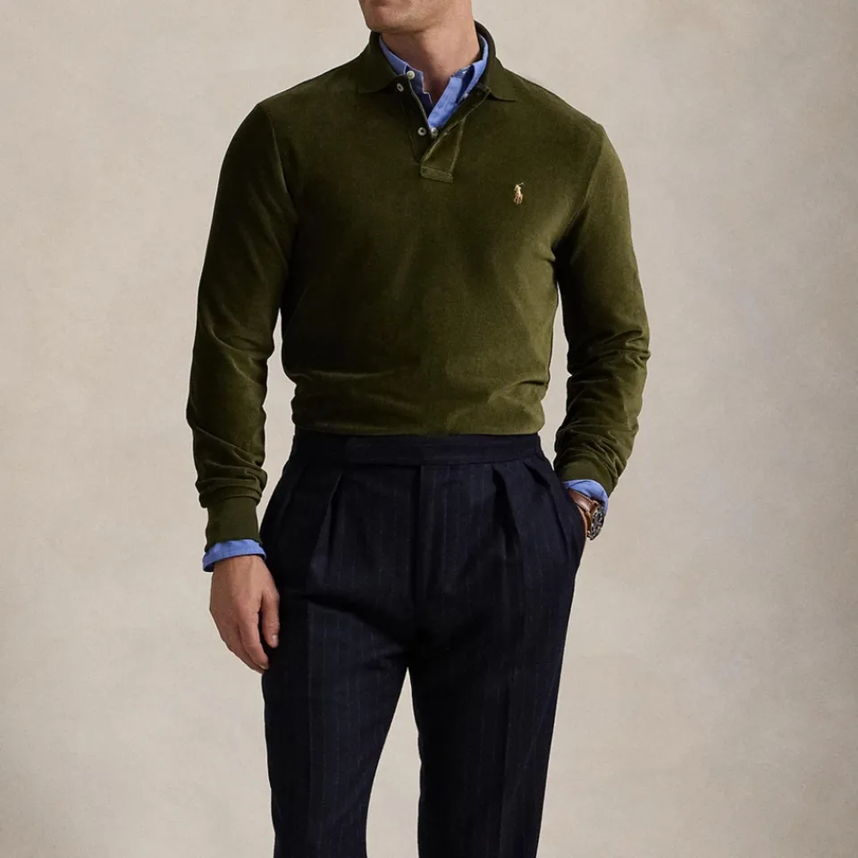 Polo Shirts|Dr. Martens Polo Ralph Lauren Classic Fit Cotton-Blend Corduroy Polo Shirt - XXL