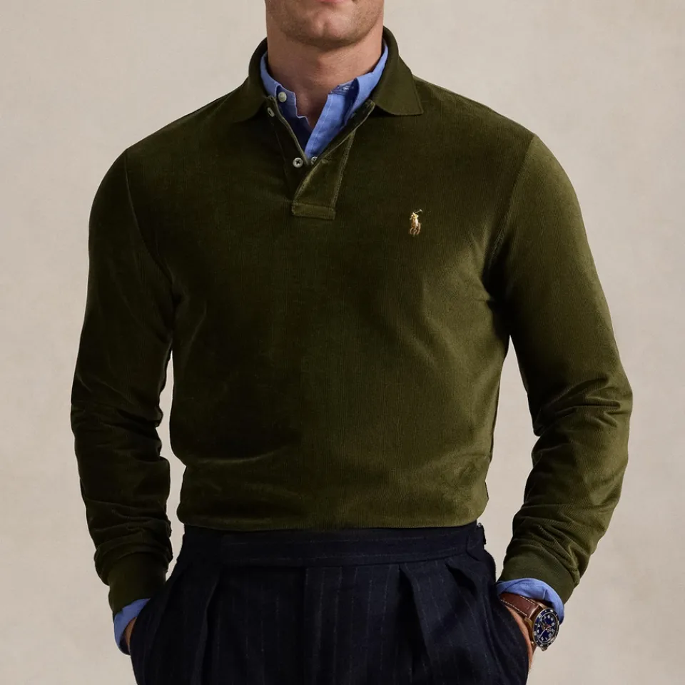 Polo Shirts|Dr. Martens Polo Ralph Lauren Classic Fit Cotton-Blend Corduroy Polo Shirt - XXL
