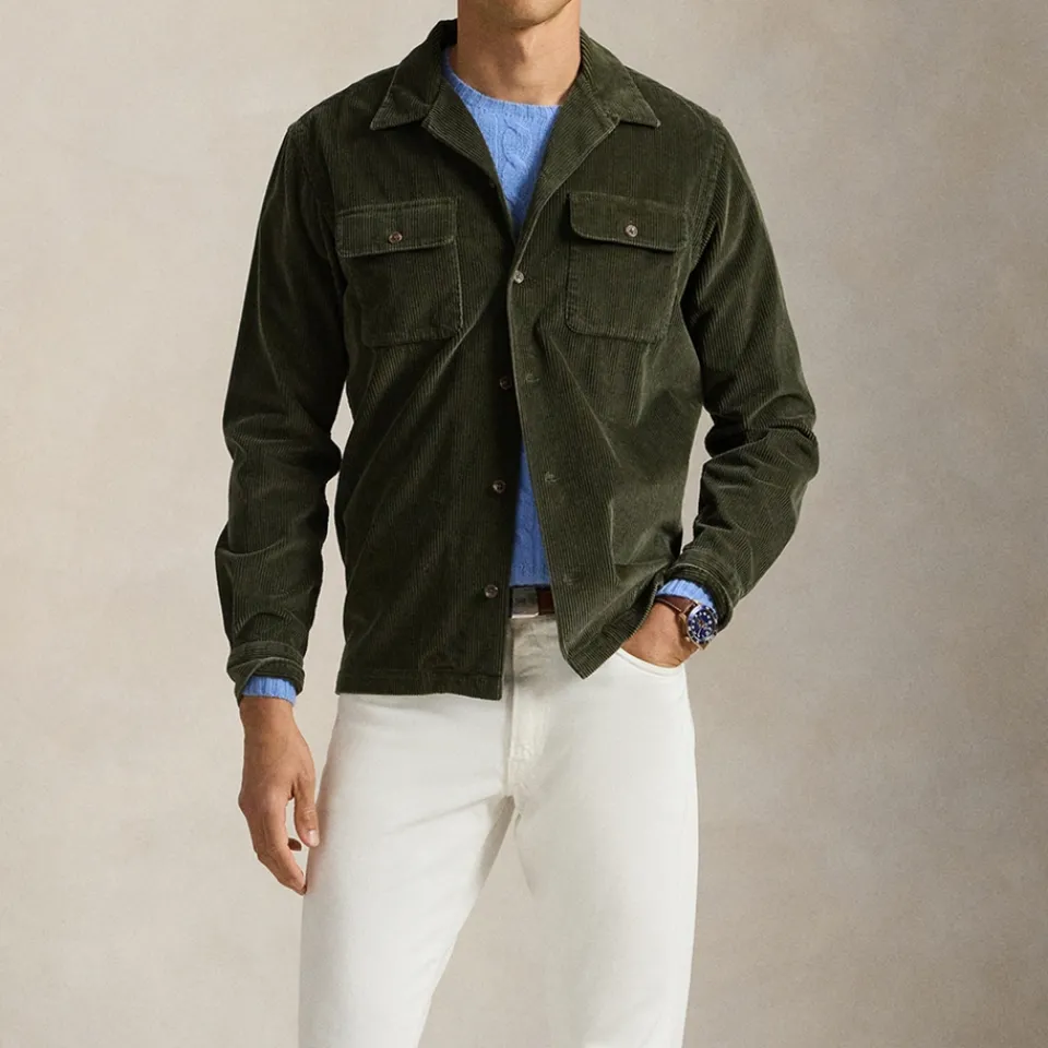 Shirts|Shirts|Barbour International Polo Ralph Lauren Classic-Fit Cotton-Corduroy Shirt - S