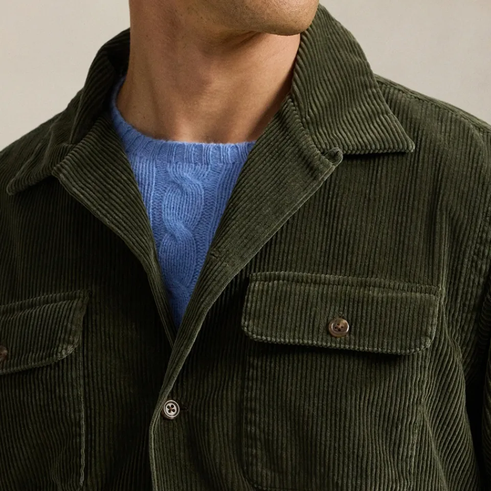 Shirts|Shirts|Barbour International Polo Ralph Lauren Classic-Fit Cotton-Corduroy Shirt - S