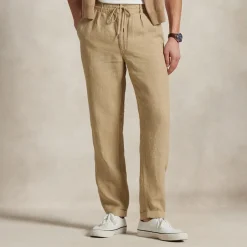 Trousers|Polo Ralph Lauren Classic-Fit Linen-Blend Trousers - S
