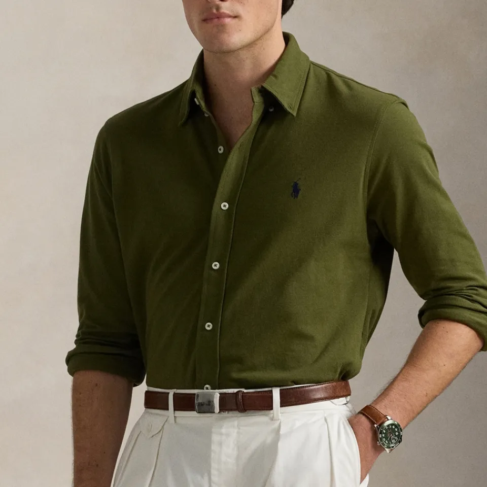 Shirts|Shirts|Polo Ralph Lauren Classic-Fit Cotton-Piqué Shirt - S