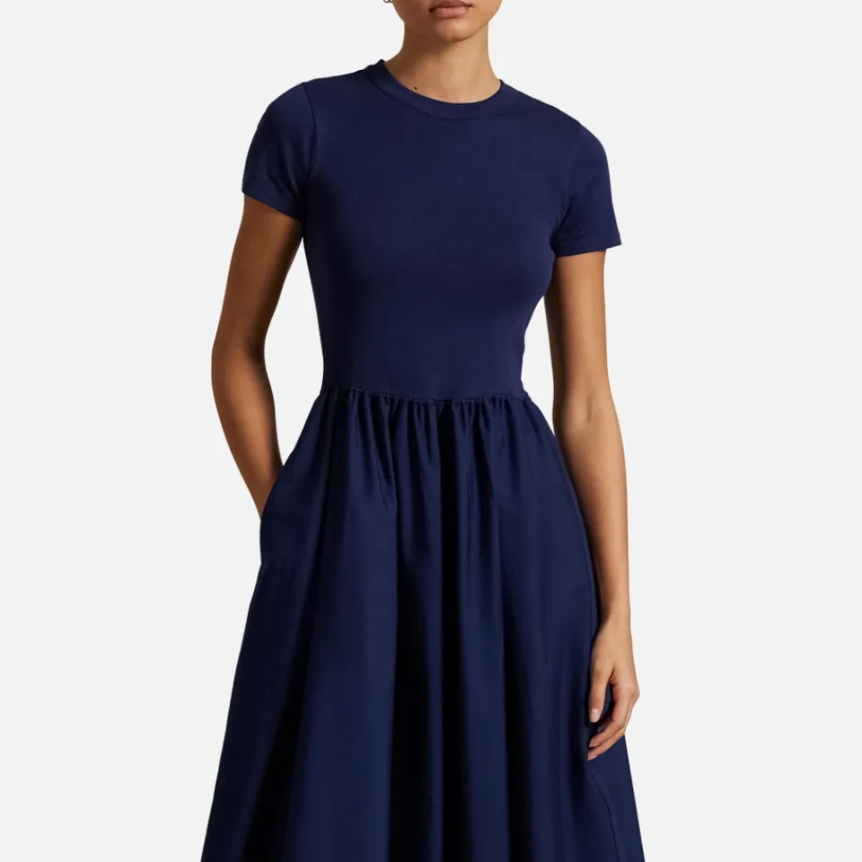 Dresses|Dresses|Polo Ralph Lauren Cotton-Jersey and Poplin Dress - XS