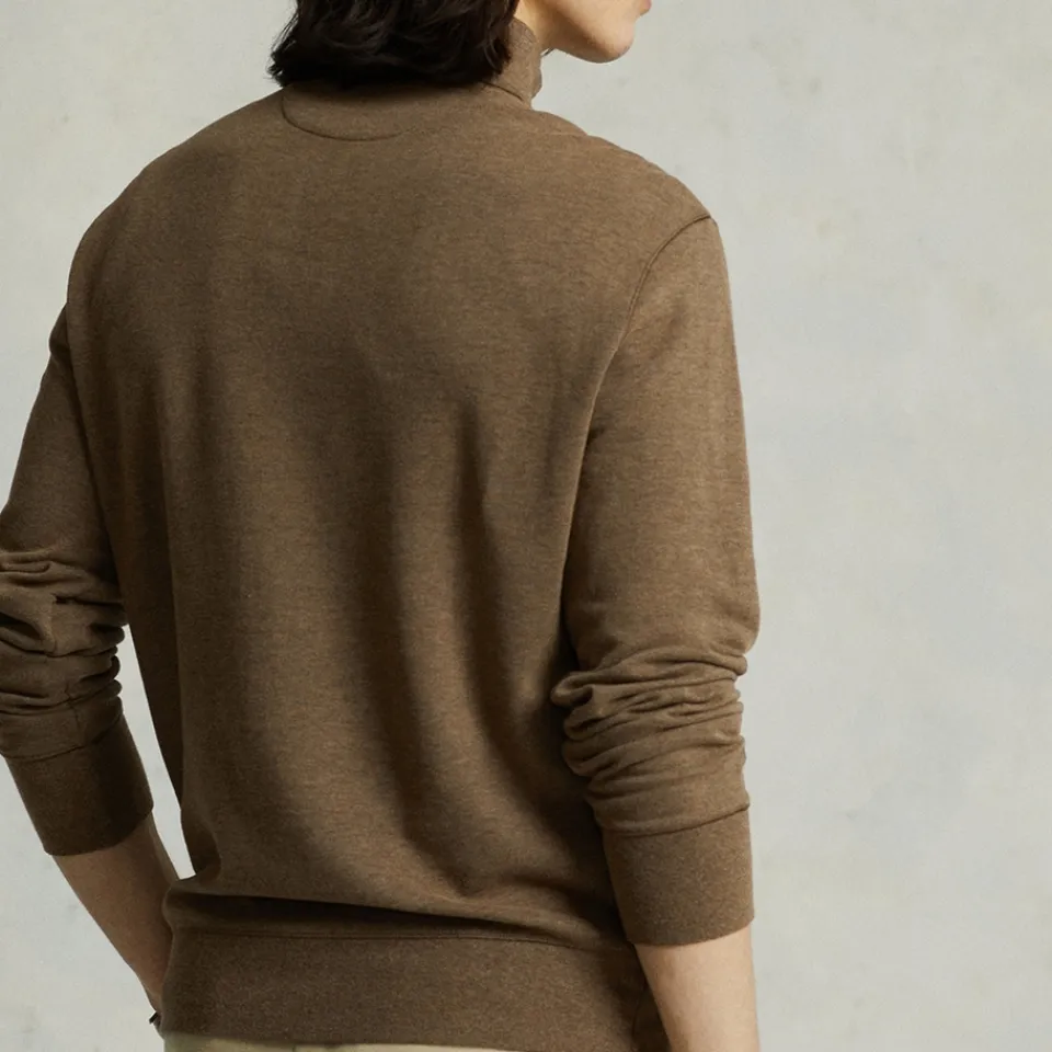 Knitwear|Museum of Peace & Quiet Polo Ralph Lauren Cotton-Jersey Half-Zip Jumper - L
