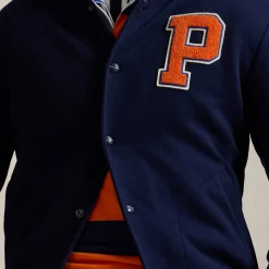 Loungewear|Jackets|Polo Ralph Lauren Cotton-Jersey Baseball Jacket - S