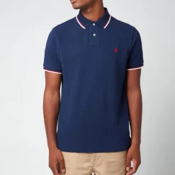 Polo Shirts|Polo Ralph Lauren Cotton-Piqué Tipped Polo Shirt - S
