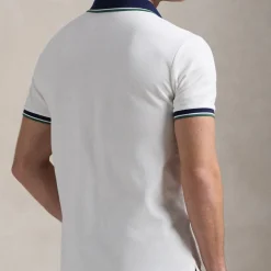 Polo Shirts|Polo Ralph Lauren Custom Slim Fit Cotton Mesh Tipped Polo Shirt - XXL