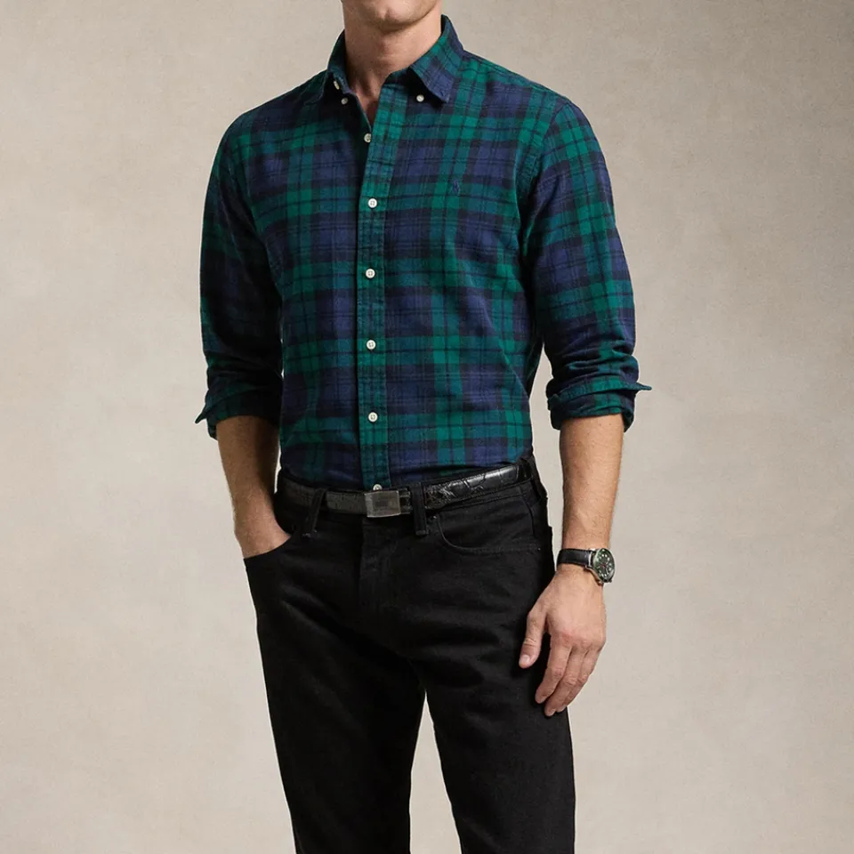 Shirts|Shirts|Vans Polo Ralph Lauren Custom Fit Brushed Oxford Cotton Shirt - XL