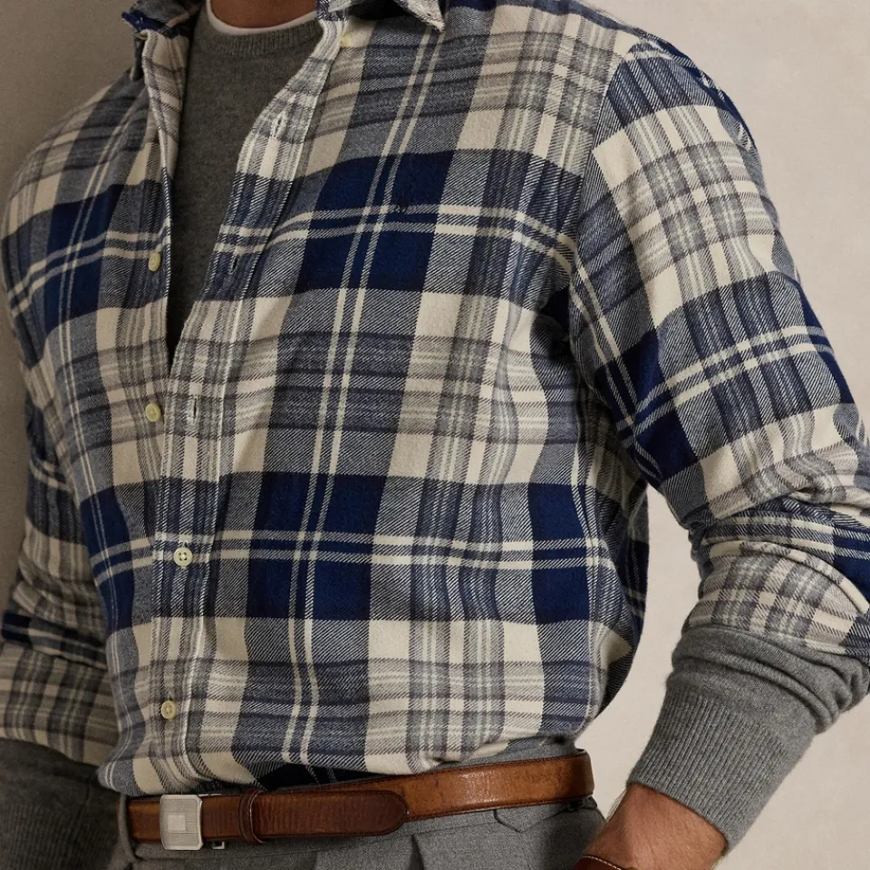 Shirts|Shirts|Dr. Martens Polo Ralph Lauren Custom Fit Checked Cotton Shirt - S