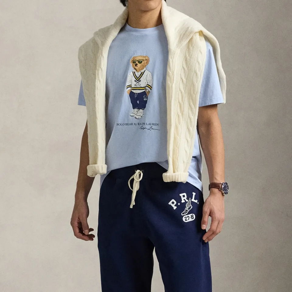 T-Shirts|T-Shirts|Polo Ralph Lauren Custom Slim Fit Bear Logo Cotton T-Shirt - S