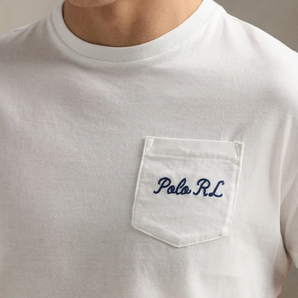 T-Shirts|T-Shirts|NN.07 Polo Ralph Lauren Custom Slim Fit Back Logo Bear Cotton T-Shirt - S