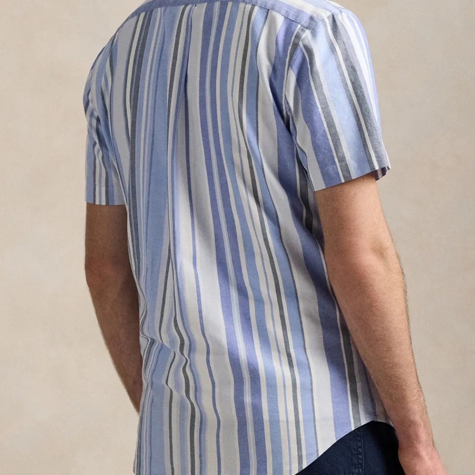 Shirts|Shirts|Polo Ralph Lauren Custom Fit Fun Stripe Short Sleeved Cotton Shirt - M