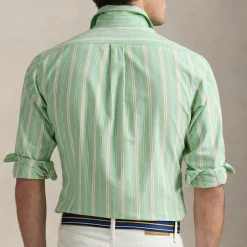 Shirts|Shirts|Ganni Polo Ralph Lauren Custom Fit Fun Stripe Cotton Long Sleeved Shirt - S