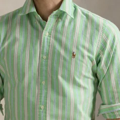 Shirts|Shirts|Ganni Polo Ralph Lauren Custom Fit Fun Stripe Cotton Long Sleeved Shirt - S