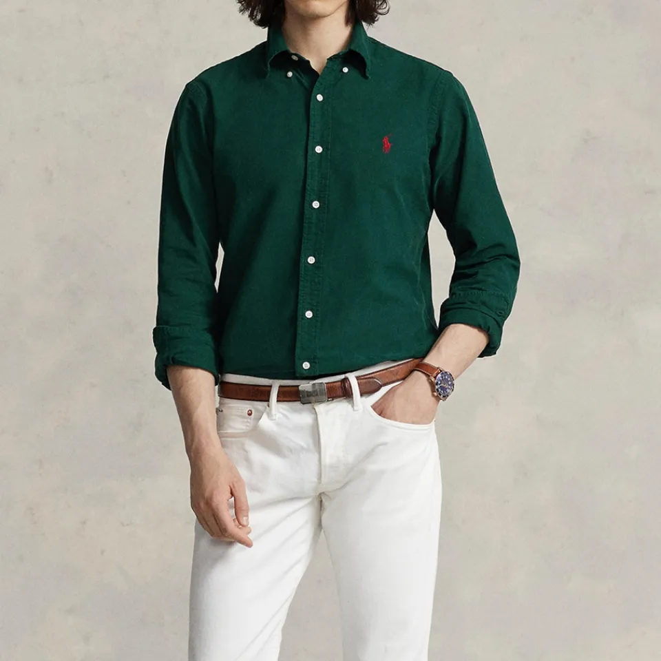 Shirts|Shirts|REPRESENT Polo Ralph Lauren Custom-Fit Garment-Dyed Cotton Oxford Shirt - XXL