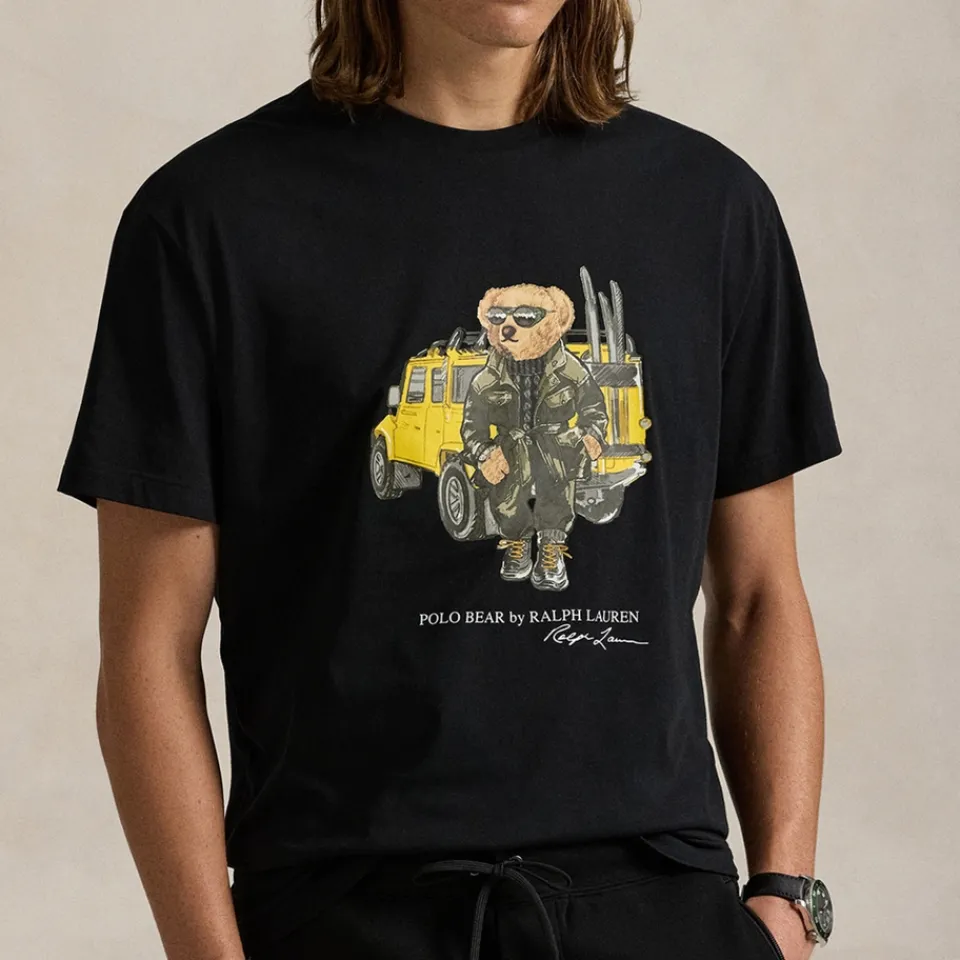 T-Shirts|T-Shirts|Polo Ralph Lauren Defender Bear Cotton-Jersey T-Shirt - M