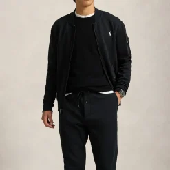 Jackets|Coats|Polo Ralph Lauren Double-Knit Cotton-Blend Bomber Jacket - XXL