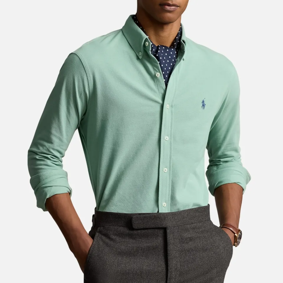 Shirts|Shirts|Axel Arigato Polo Ralph Lauren Featherweight Cotton-Piqué Slim-Fit Shirt - XXL