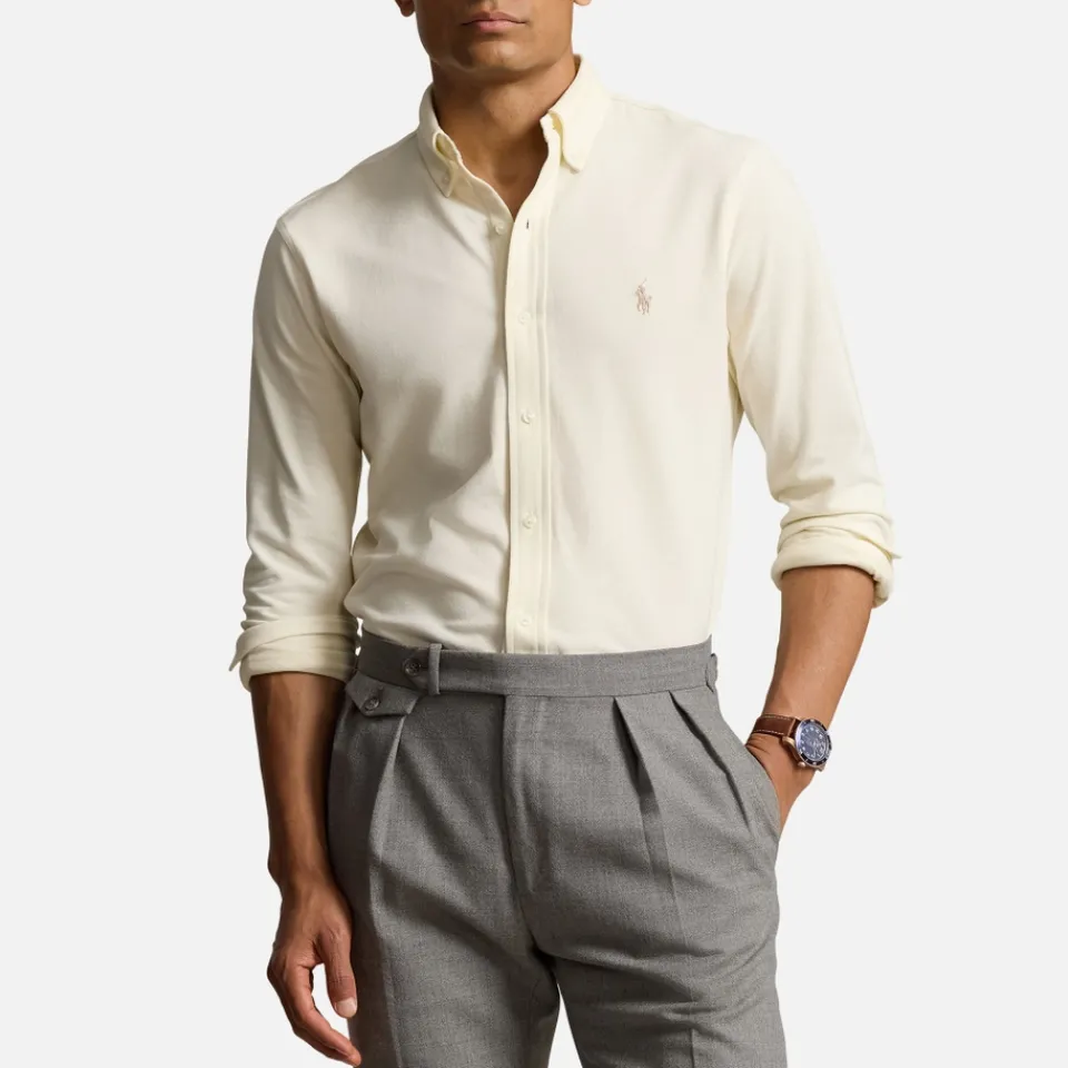 Shirts|Shirts|Dr. Martens Polo Ralph Lauren Featherweight Cotton-Piqué Slim-Fit Shirt - XXL