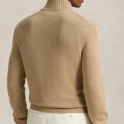 Knitwear|Polo Ralph Lauren Half Zip Cotton Knit Jumper - S
