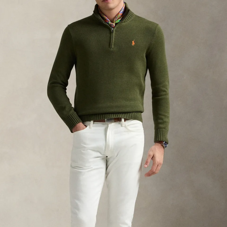 Knitwear|Marc Jacobs Polo Ralph Lauren Half Zip Cotton Knit Jumper - S