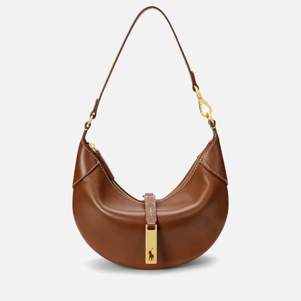 Bags|Polo Ralph Lauren ID Leather Shoulder Bag