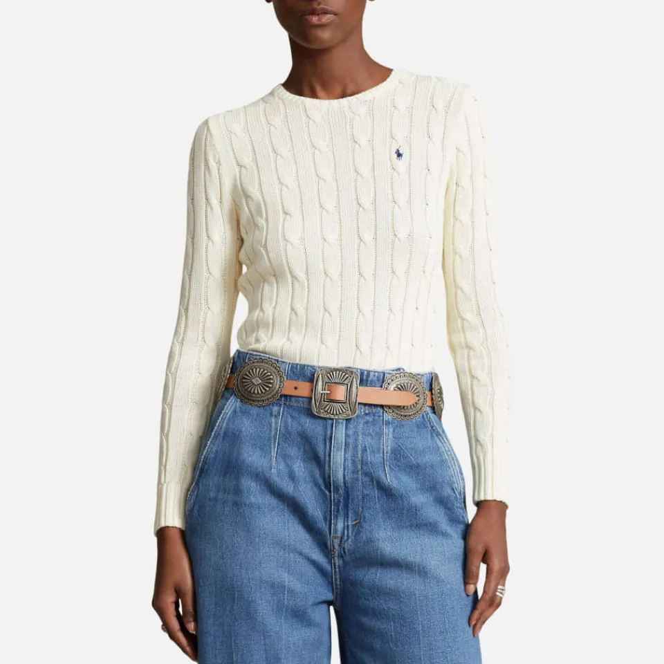 Loungewear|Knitwear|Polo Ralph Lauren Julianna Cotton Cable-Knit Jumper - L