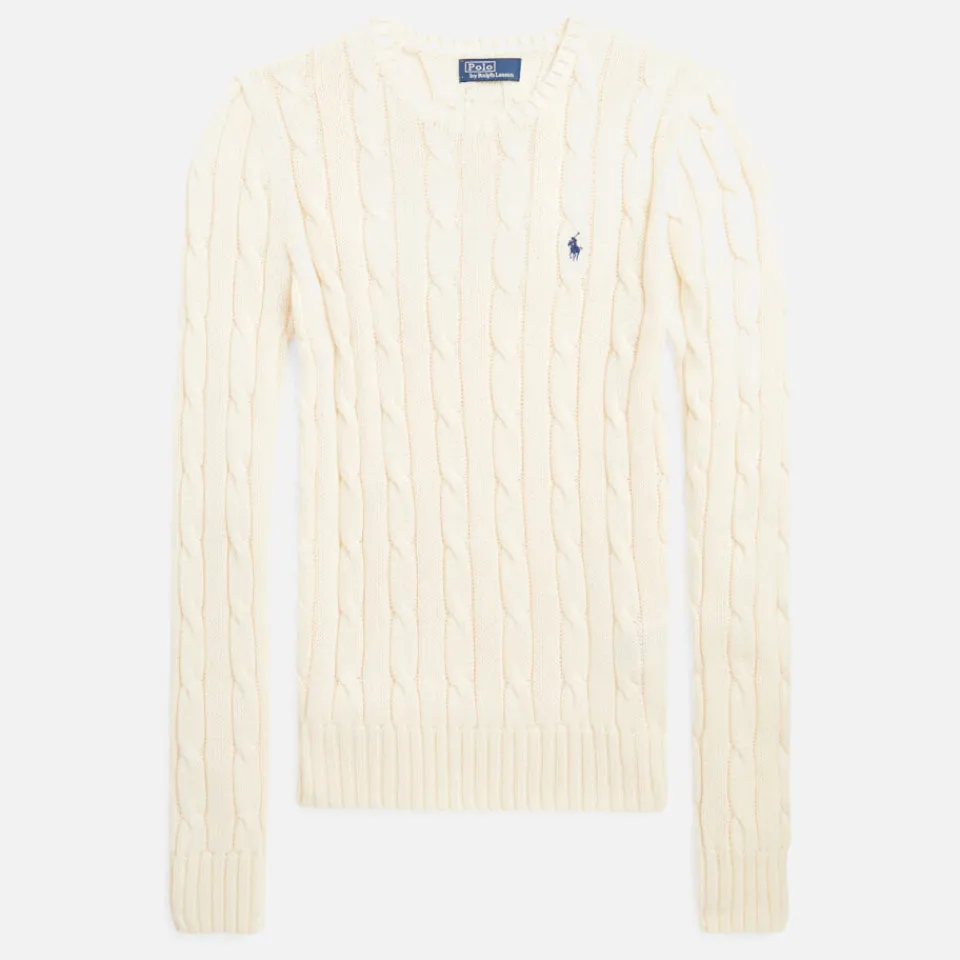 Loungewear|Knitwear|Polo Ralph Lauren Julianna Cotton Cable-Knit Jumper - L