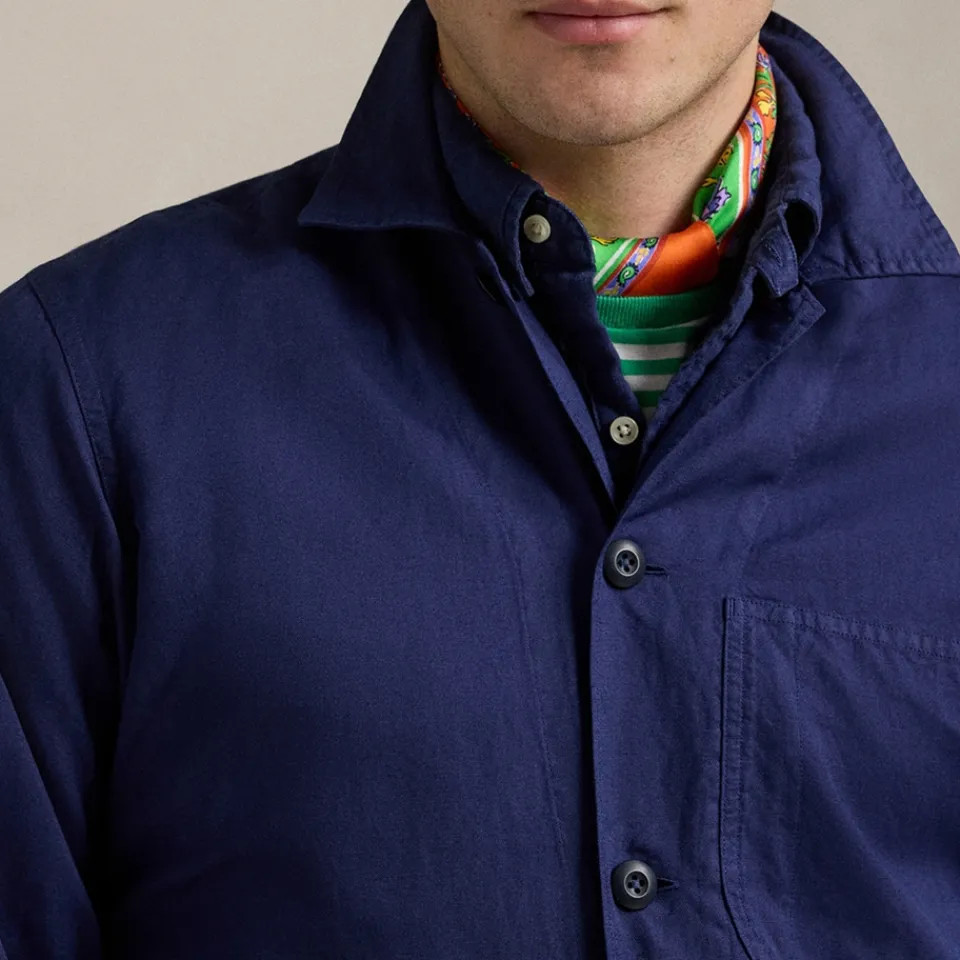 Shirts|Shirts|MKI MIYUKI ZOKU Polo Ralph Lauren Linen-Blend Overshirt - S