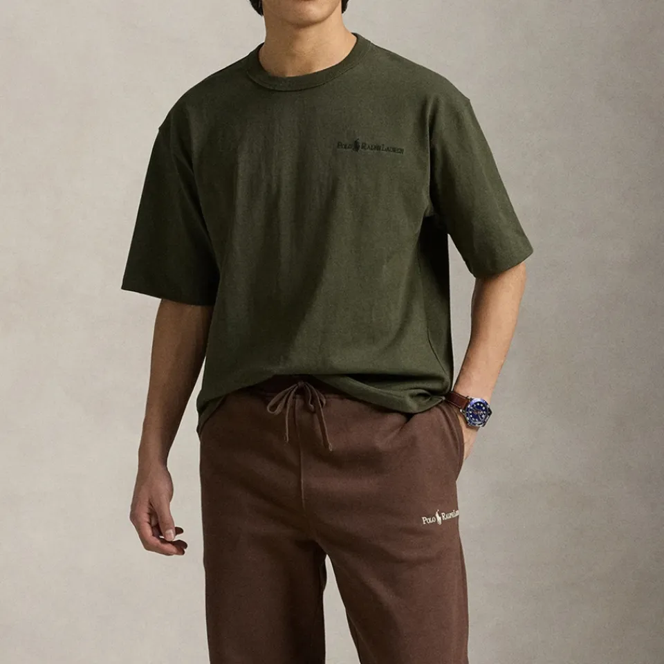 T-Shirts|T-Shirts|Polo Ralph Lauren Logo-Embroidered Cotton-Jersey T-Shirt - M