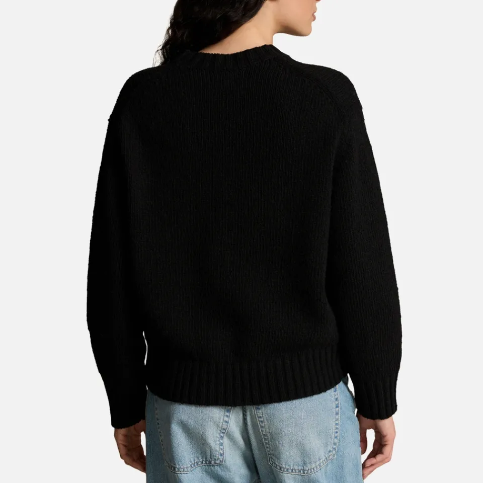 Knitwear|Loungewear|Dr. Martens Polo Ralph Lauren Logo-Intarsia Cotton Knit Jumper - L