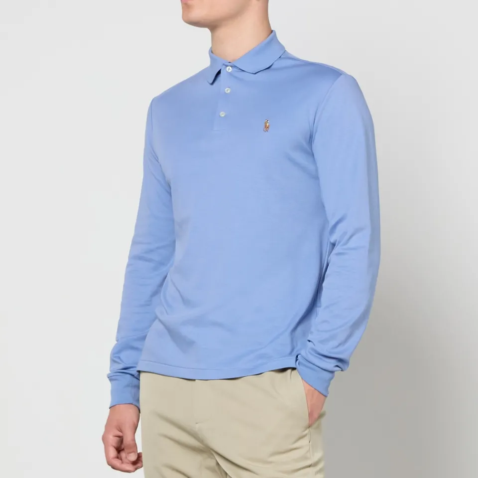 Polo Shirts|Dr. Martens Polo Ralph Lauren Long Sleeved Cotton-Piqué Polo Shirt - M