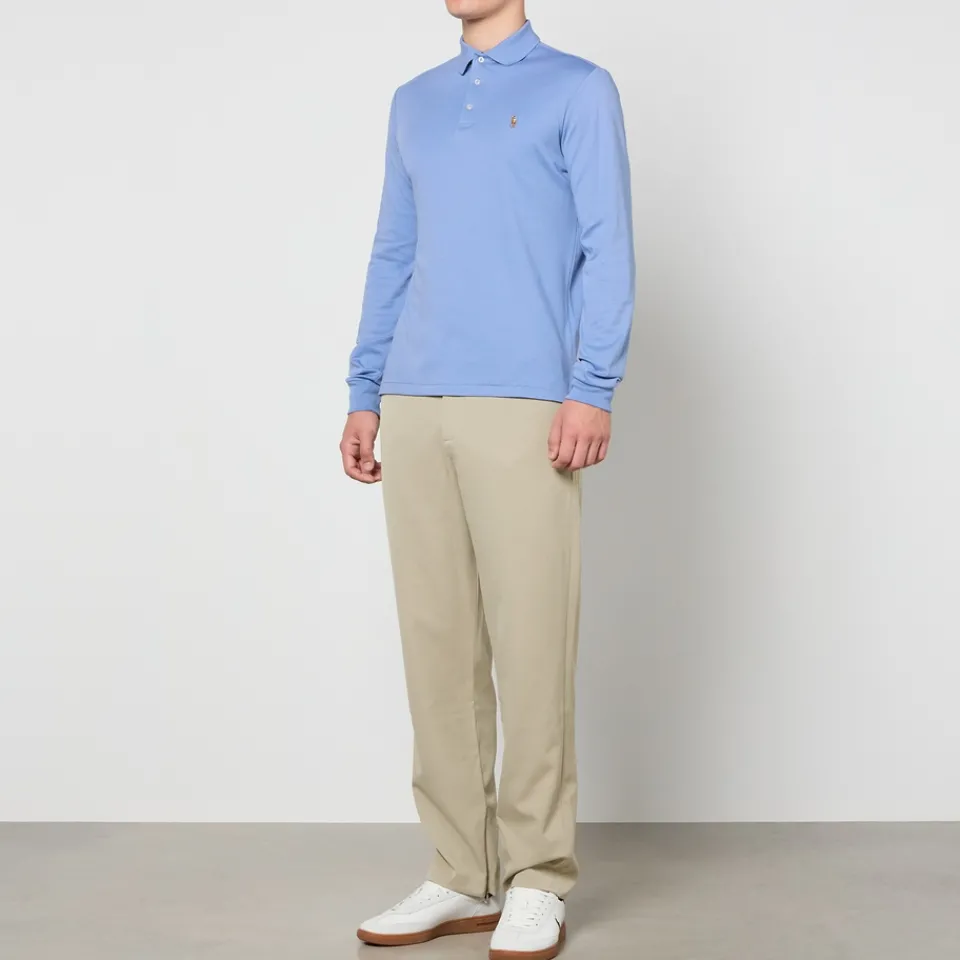 Polo Shirts|Dr. Martens Polo Ralph Lauren Long Sleeved Cotton-Piqué Polo Shirt - M