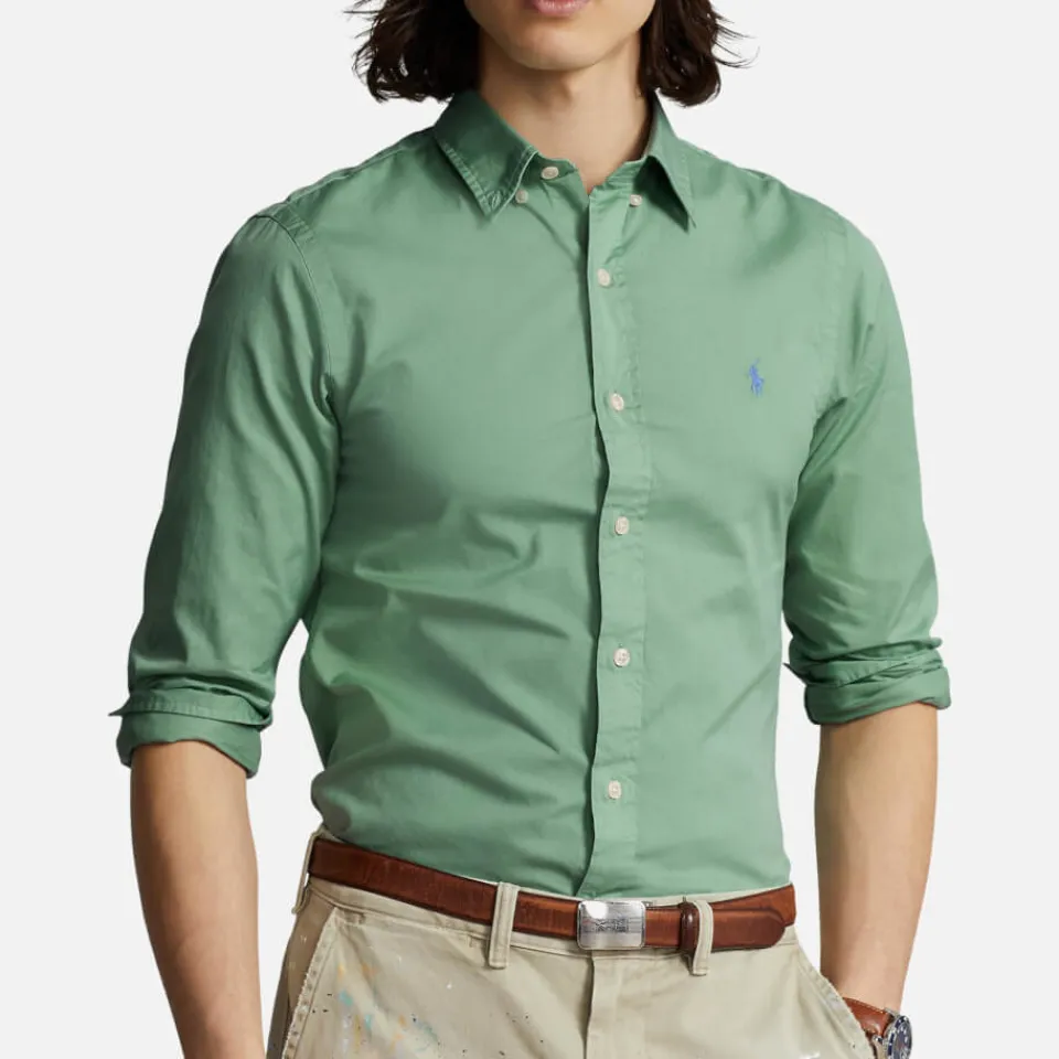 Shirts|Shirts|Polo Ralph Lauren Long Sleeved Cotton-Twill Shirt - M