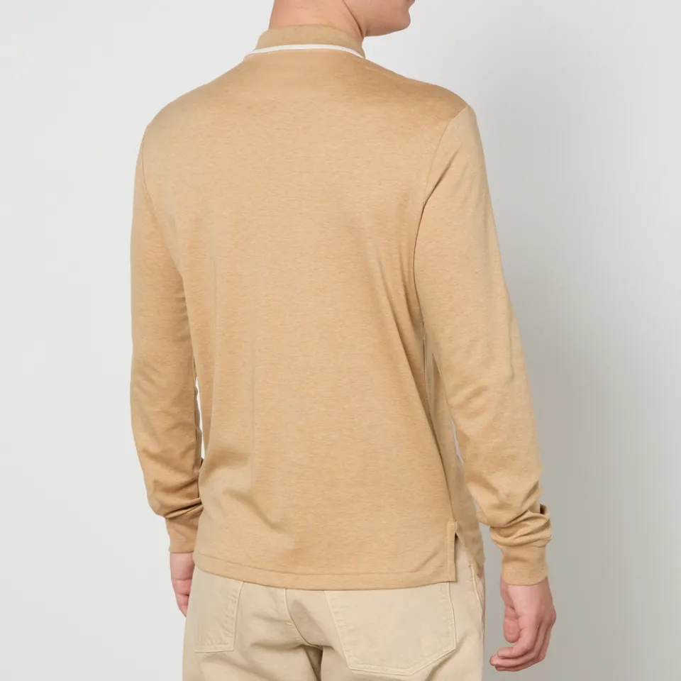 Polo Shirts|Dr. Martens Polo Ralph Lauren Long Sleeved Cotton-Poplin Polo Shirt - S