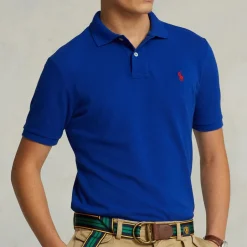 Polo Shirts|Polo Ralph Lauren Men's Custom Slim Fit Polo Shirt - Heritage Royal - S