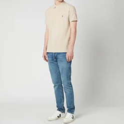 Polo Shirts|Polo Ralph Lauren Men's Custom Slim Fit Mesh Polo Shirt - Expedition Dune Heather - XL