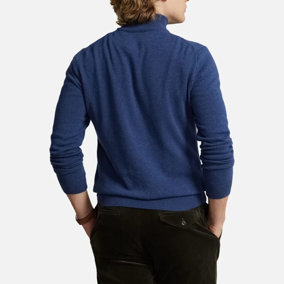 Knitwear|Polo Ralph Lauren Merino Wool Half-Zip Jumper - XXL