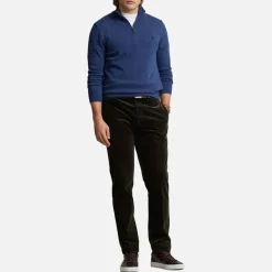 Knitwear|Polo Ralph Lauren Merino Wool Half-Zip Jumper - XXL