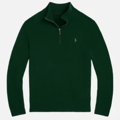 Knitwear|Polo Ralph Lauren Merino Wool Half-Zip Jumper - XXL