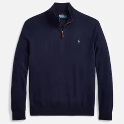 Knitwear|Polo Ralph Lauren Merino Wool Half-Zip Jumper - XXL