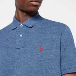Polo Shirts|Polo Ralph Lauren Mesh Custom Slim-Fit Polo Shirt - S
