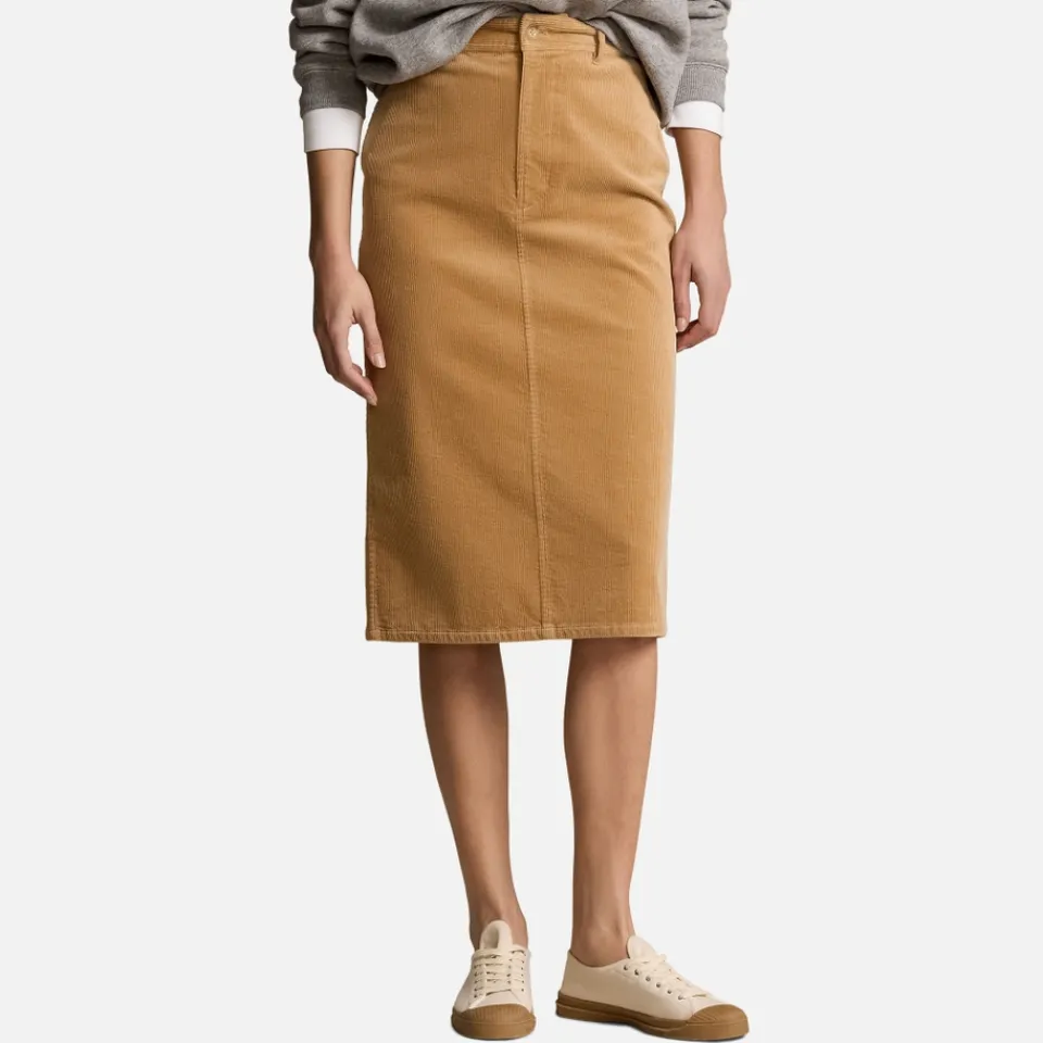 Skirts|Skirts|Dr. Martens Polo Ralph Lauren Midi Cotton-Corduroy Pencil Skirt - UK 6
