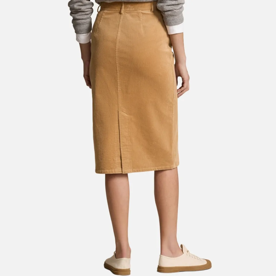 Skirts|Skirts|Dr. Martens Polo Ralph Lauren Midi Cotton-Corduroy Pencil Skirt - UK 6