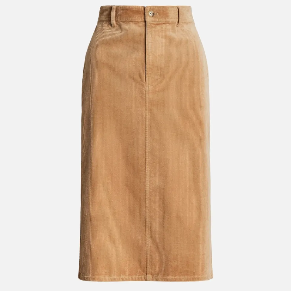 Skirts|Skirts|Dr. Martens Polo Ralph Lauren Midi Cotton-Corduroy Pencil Skirt - UK 6