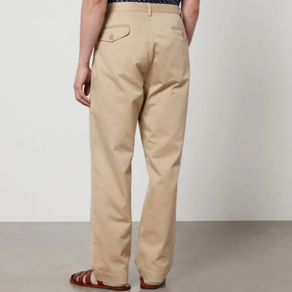 Trousers|Polo Ralph Lauren Pleated Cotton-Twill Trousers - W36/L32